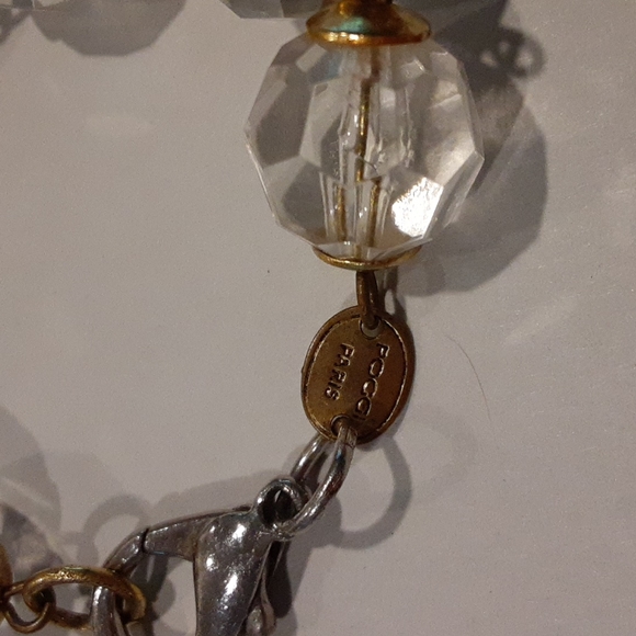 Poggi Paris faceted clear necklace - Picture 2 of 4